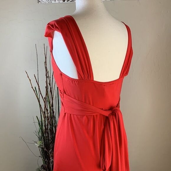 𝅺HALE Bob Red dress. Crisscross front. Ties in back. Low open back. Size small - Picture 5 of 13